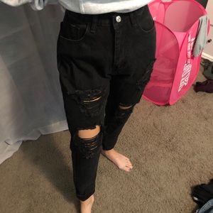 Black Mom Jeans